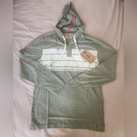 Ruff Hewn Men's Green Hooded Sweatshirt Size S retail $49.50 - Picture 1 of 4